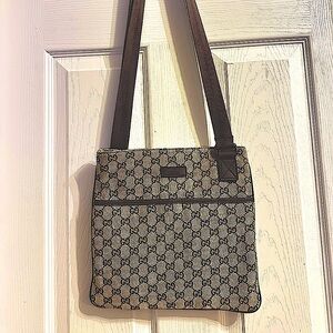 Gucci Beige and Brown Crossbody Bag